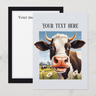 Schattigee koe liefhebbers bericht toevoegen elke  notitiekaartje