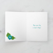 Schattigee Koe met Bow  Verjaardag Kaart (Binnen)