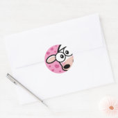 Schattigee Koe met Love Hearts Stickers (Envelop)