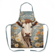 Schattigee Koe met madeliefjes