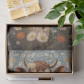 Schattigee Koe met madeliefjes Tissuepapier (Geschenk)