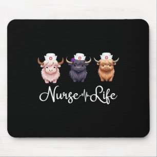 Schattigee Koe Nurse Life Boerderij Dierenvriend N Muismat