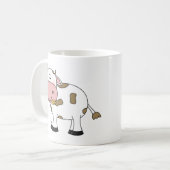 Schattigee Koe Ontwerp Schattig Boerderij Dierlijk Koffiemok (Voorkant links)