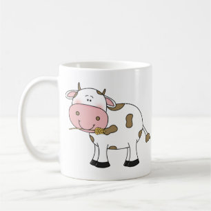 Schattigee Koe Ontwerp Schattig Boerderij Dierlijk Koffiemok