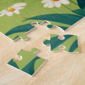 Schattigee Koe op Boerderij Gepersonaliseerde Kind Legpuzzel (Zijkant)
