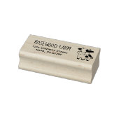 Schattigee Koe Retour Bedrijfsadres Rubberstempel (Stempel)