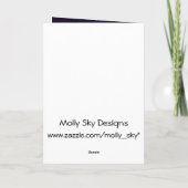 Schattigee Koe springt over de maan Halloween Kaart (Achterkant)