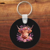 Schattigee Koe van Valentijn Lover Love Sleutelhanger (Voorkant)