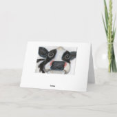 Schattigee Koe Verjaardag Groeten Kaart Personalis (Achterkant)