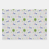 Schattigee Koeien en bloemen Inpakpapier Vel (Voorkant 2)