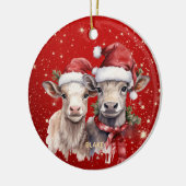 Schattigee Koeien - Pasgeboren & Kinder Gepersonal Keramisch Ornament (Links)