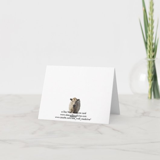 Schattigee Koeien - Westerne adreswijziging Aankondiging (Achterkant)