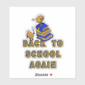 Schattigee koekjes terug naar school sticker (Vel)