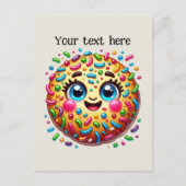 Schattigee koekjesliefhebbers passen briefkaart aa (Voorkant)