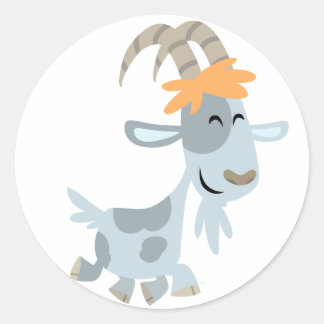 Schattigee koele Cartoon geit Sticker