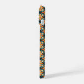 Schattigee Koele Glanzende Oranje Blauwe Retro Blo iPhone 15 Case (Linkerkant)