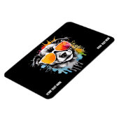 Schattigee Koele Hond met Zonnebril Magneet (Linkerzijde)