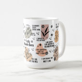 Schattigee Koffie Mok Kerst Mok cadeau voor haar (Voorkant rechts)