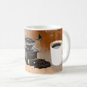 Schattigee koffiebar grinder bonen koffiemok (Voorkant rechts)