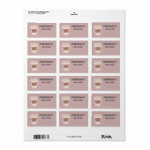 Schattigee Koffieboek Labels - Custom Name Labels (Full Sheet)