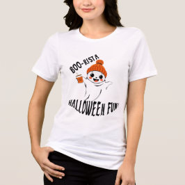 Schattigee Koffiegeest met Oranje Beanie Tri-Blend Shirt
