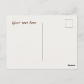 Schattigee koffiegnoom tekst toevoegen briefkaart (Achterkant)