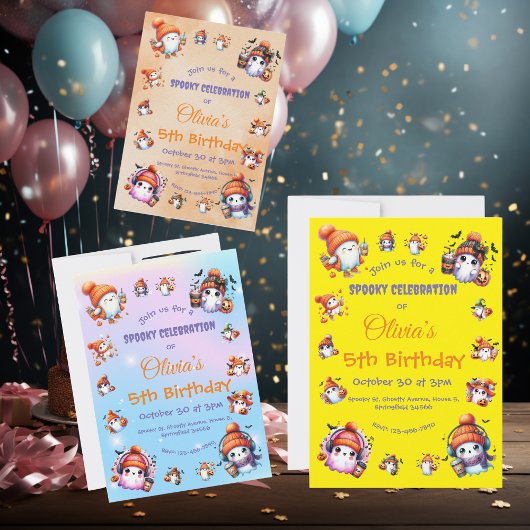 Schattigee Koffieliefhebber Ghost Nodig voor Kids  Kaart