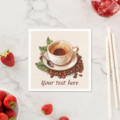 Schattigee koffiepartij Voeg bericht toe Servet (Insitu)