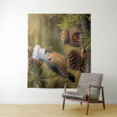 Schattigee Koken Chef Notenkraker Bird Wandkleed (In situ)