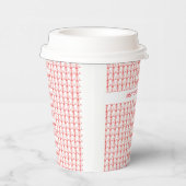 Schattigee Kokosnootbomen Silhouette Kerstmis Papieren Bekers (Rechts)