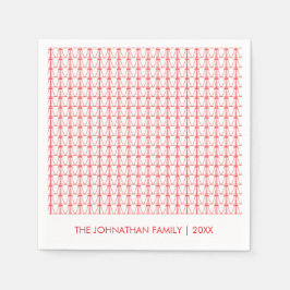 Schattigee Kokosnootbomen Silhouette Kerstmis Servet