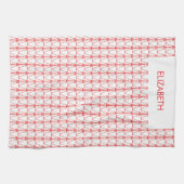 Schattigee Kokosnootbomen Silhouette Kerstmis Theedoek (Horizontaal)