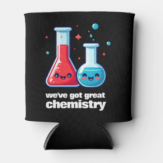 Schattigee kolf & tube We hebben geweldige chemie Blikjeskoeler (Voorkant)
