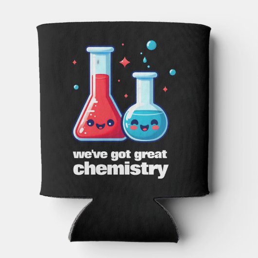 Schattigee kolf & tube We hebben geweldige chemie Blikjeskoeler (Achterkant)