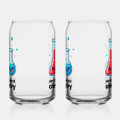 Schattigee kolf & tube We hebben geweldige chemie Blikvorm Glas (Links)