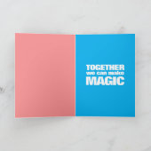 Schattigee kolf & tube We hebben geweldige chemie Kaart (Binnen)