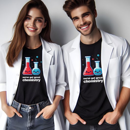 Schattigee kolf & tube We hebben geweldige chemie T-shirt