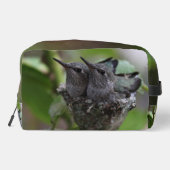Schattigee kolibrie foto cosmetische tas (Achterkant)