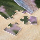 Schattigee kolibrie spelen in fonteinpuzzel legpuzzel (Zijkant)