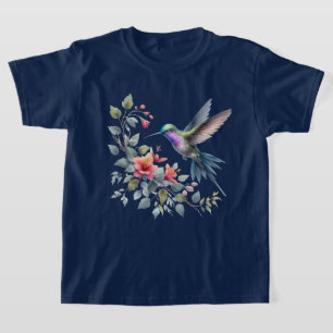 Schattigee kolibrieliefhebbers meisjes t-shirt