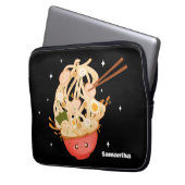 Schattigee kom van Ramen Electronics Bag Laptop Sleeve (Voorkant Links)