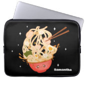 Schattigee kom van Ramen Electronics Bag Laptop Sleeve (Voorkant)