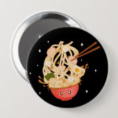 Schattigee kom van Ramen Electronics Bag Ronde Button 4,0 Cm (Voorkant /achterkant)