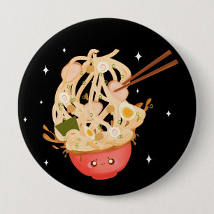 Schattigee kom van Ramen Electronics Bag Ronde Button 4,0 Cm