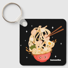 Schattigee kom van Ramen Electronics Bag Sleutelhanger