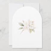 Schattigee Konijn Bloemen Waterverf Paasbrunch Kaart (Achterkant)