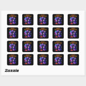 Schattigee konijn Halloween Stickers (Vel)