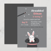 Schattigee konijn in Pet Kinder magische thema ver Kaart (Voorkant / Achterkant)