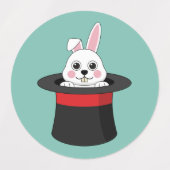 Schattigee konijn in Wizard Pet Labels (Design 1)
