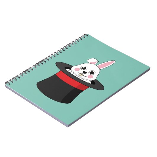 Schattigee konijn in Wizard Pet Notitieboek (Linkerzijde)